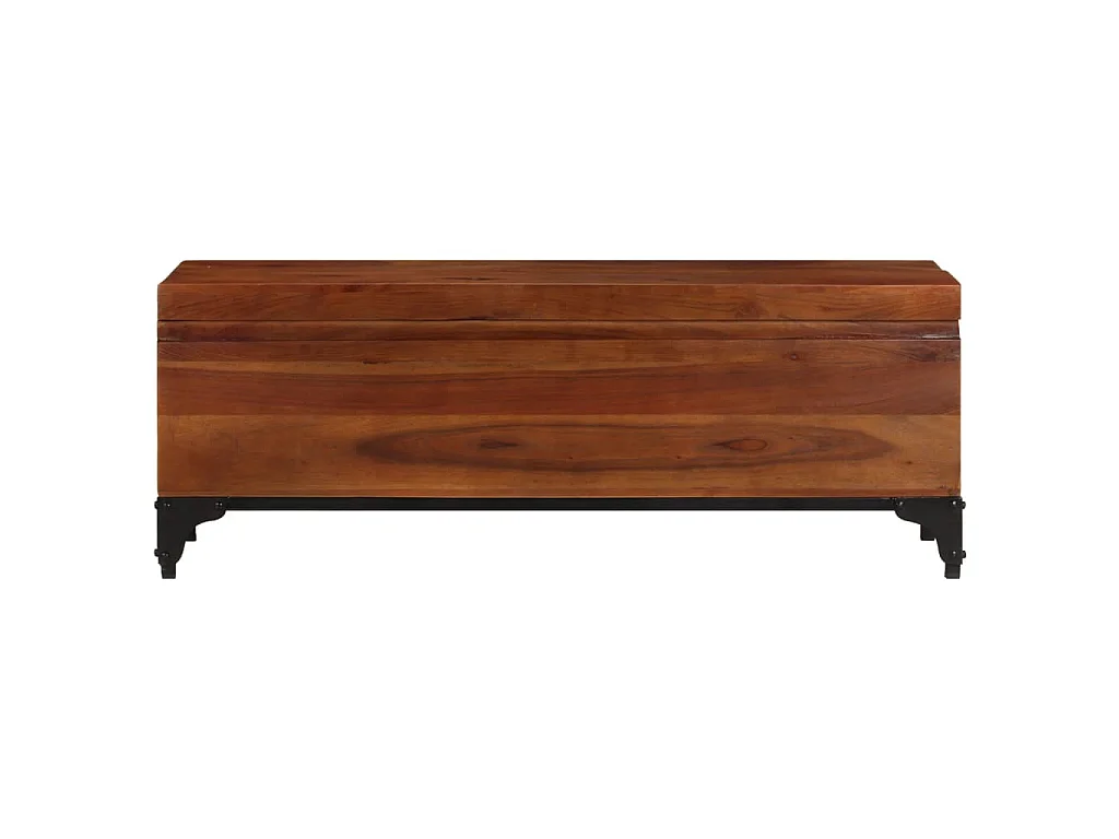 Coffre de rangement 110x35x41 cm Bois d'acacia solide
