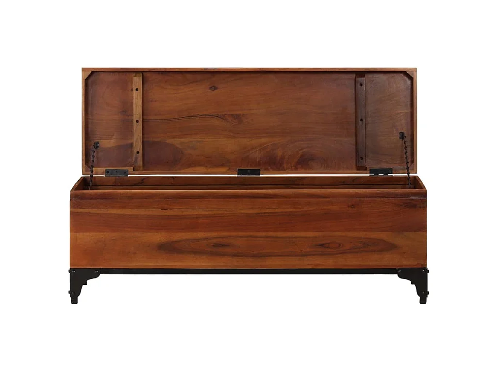 Coffre de rangement 110x35x41 cm Bois d'acacia solide