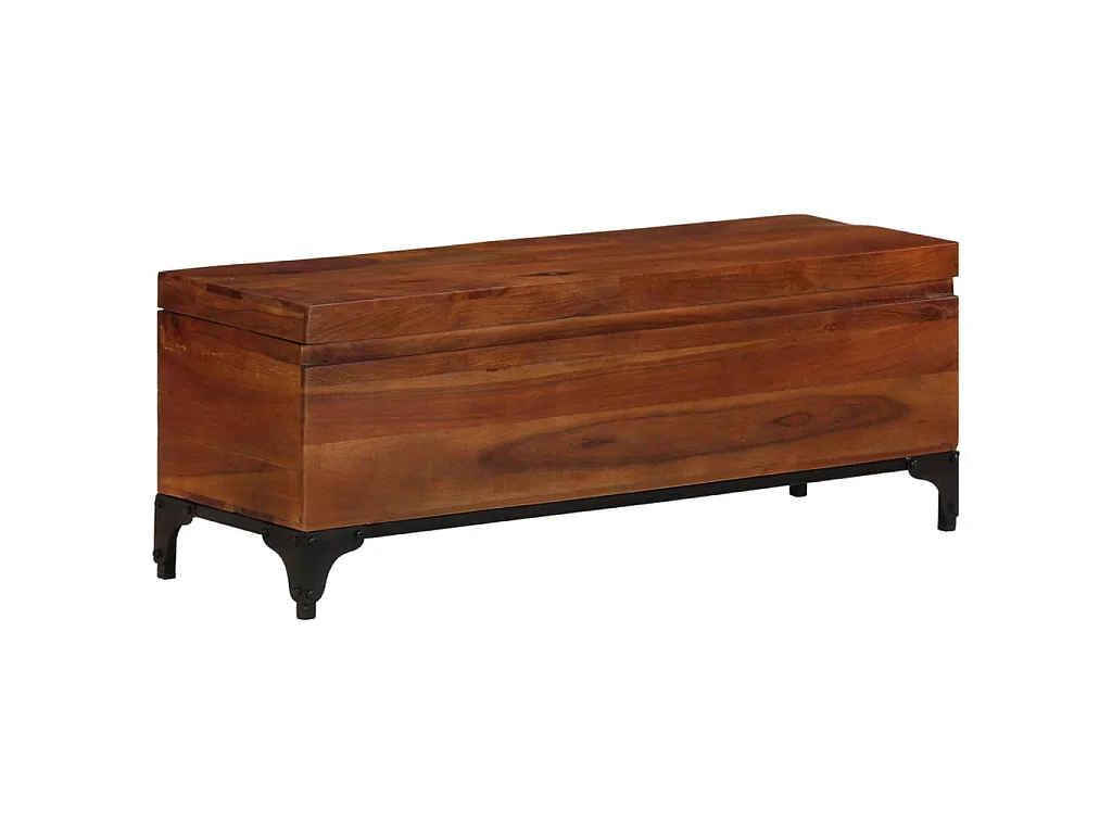 Coffre de rangement 110x35x41 cm Bois d'acacia solide