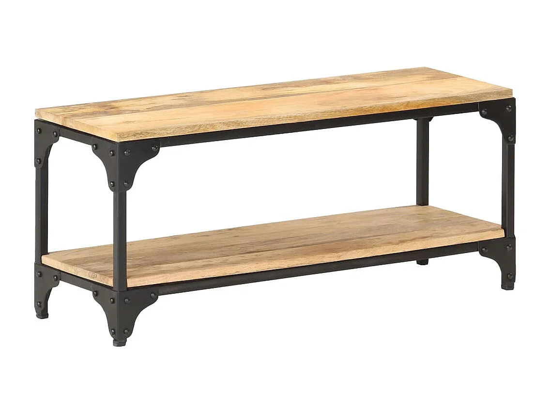 Mesa de centro 90x30x40 cm madeira de mangueira maciça