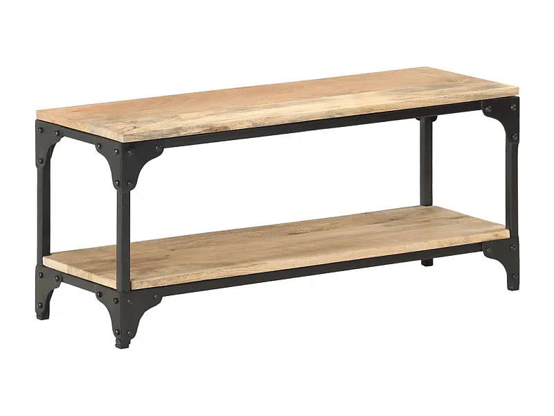 Mesa de centro 90x30x40 cm madeira de mangueira maciça