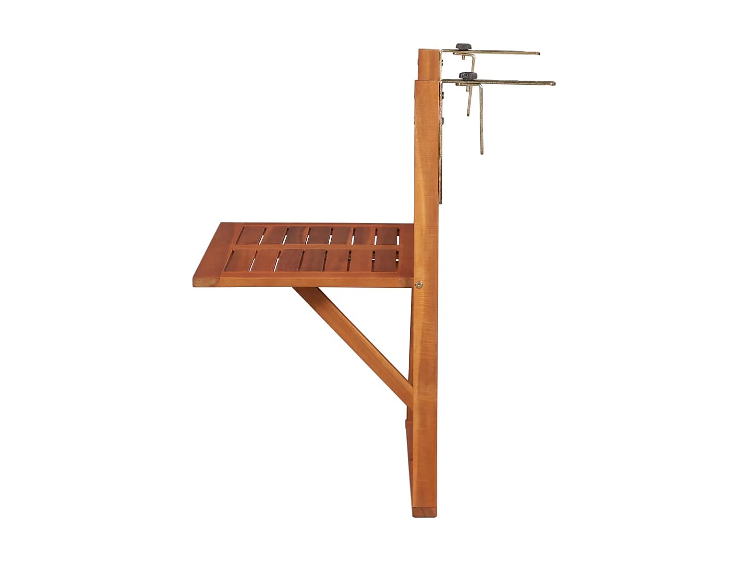 Mesa de varanda suspensa 64,5x44x80 cm madeira de acácia maciça