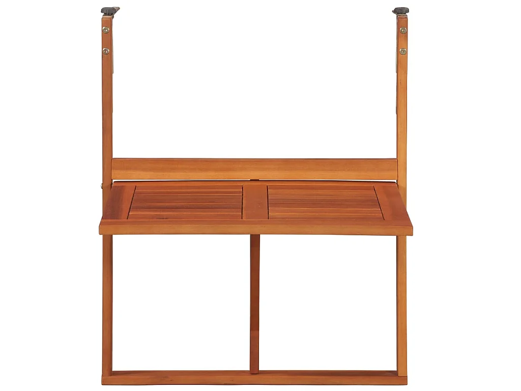 Tavolo da Balcone Sospeso 64,5x44x80 cm in Massello di Acacia