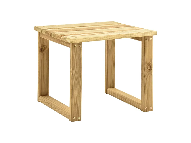 Mesa de espreguiçadeira 30x30x26 cm madeira de pinho impregnada