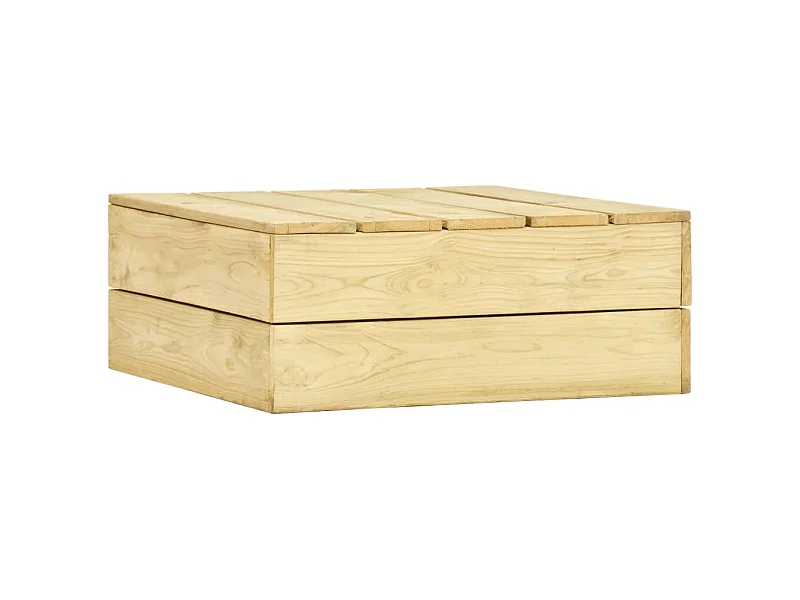 Table de jardin 75x75x31 cm Bois de pin imprégné