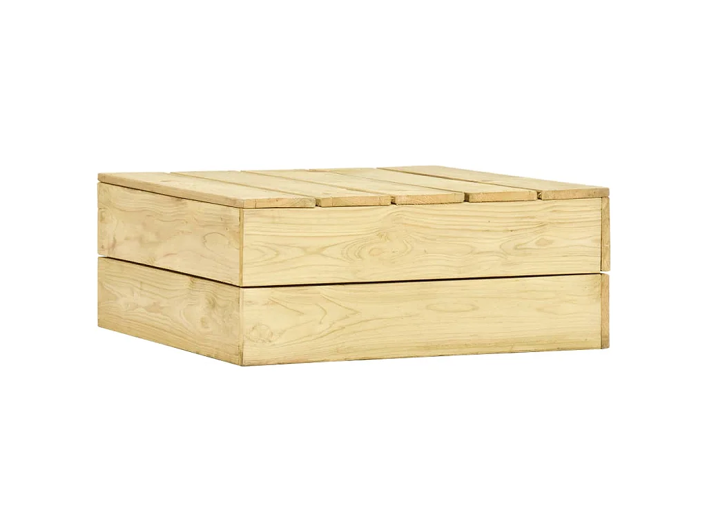 Table de jardin 75x75x31 cm Bois de pin imprégné