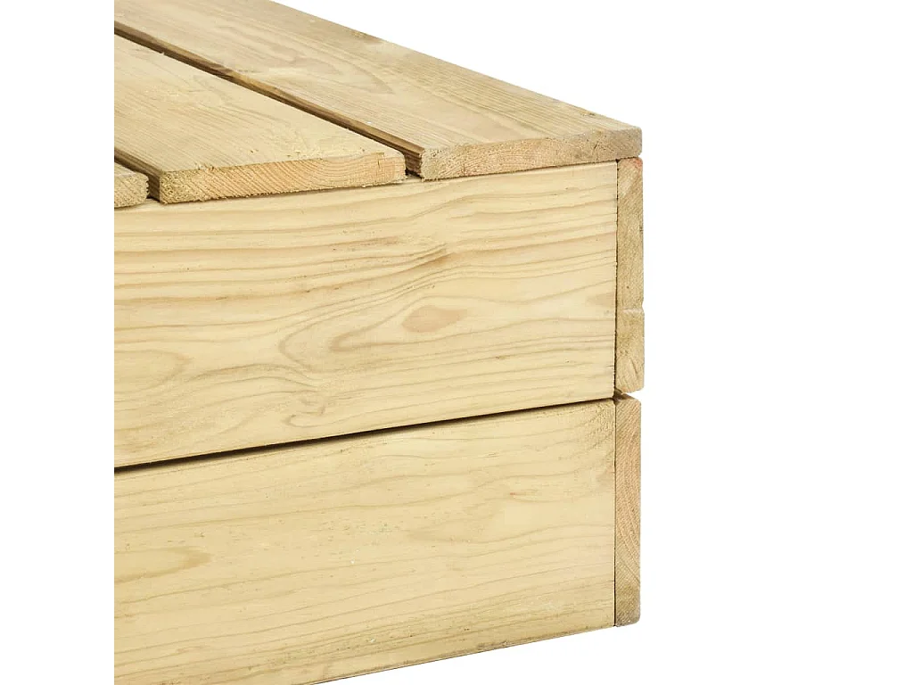 Table de jardin 75x75x31 cm Bois de pin imprégné