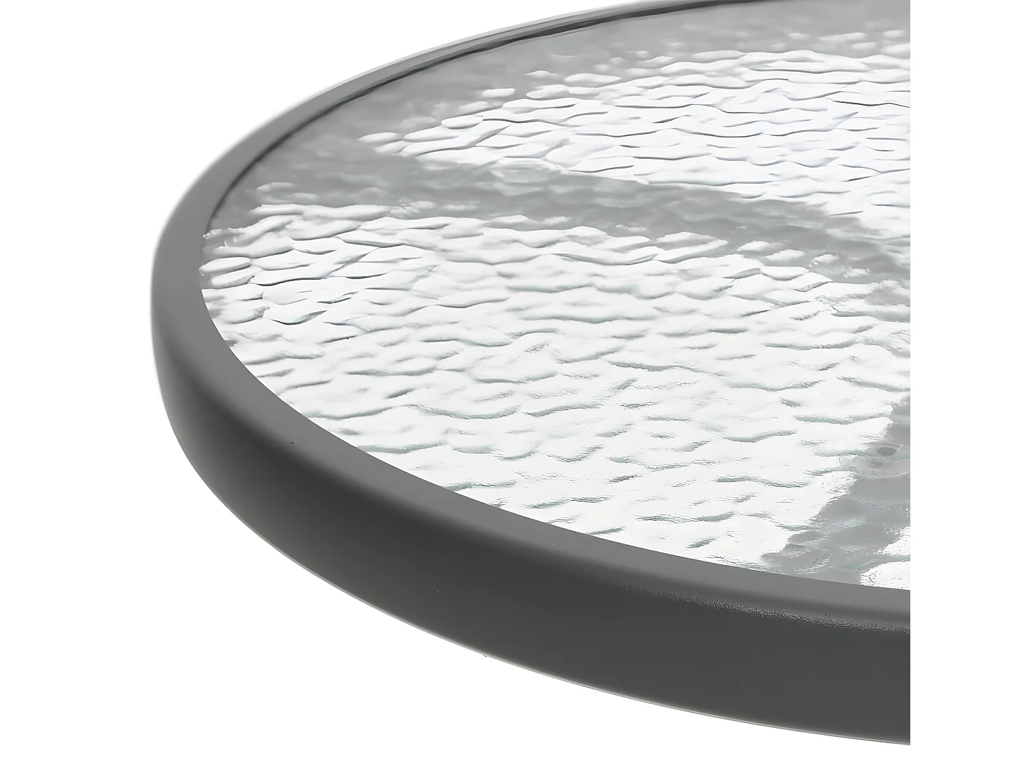 Gartentisch Ø50x71 cm Stahl Anthrazit