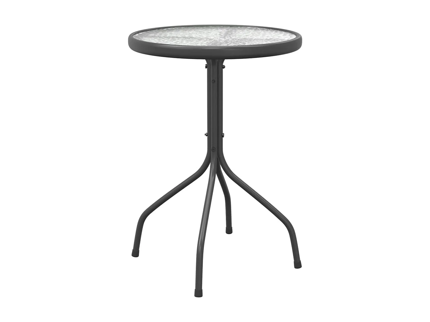 Tuintafel Ø50x71 cm staal antracietkleurig