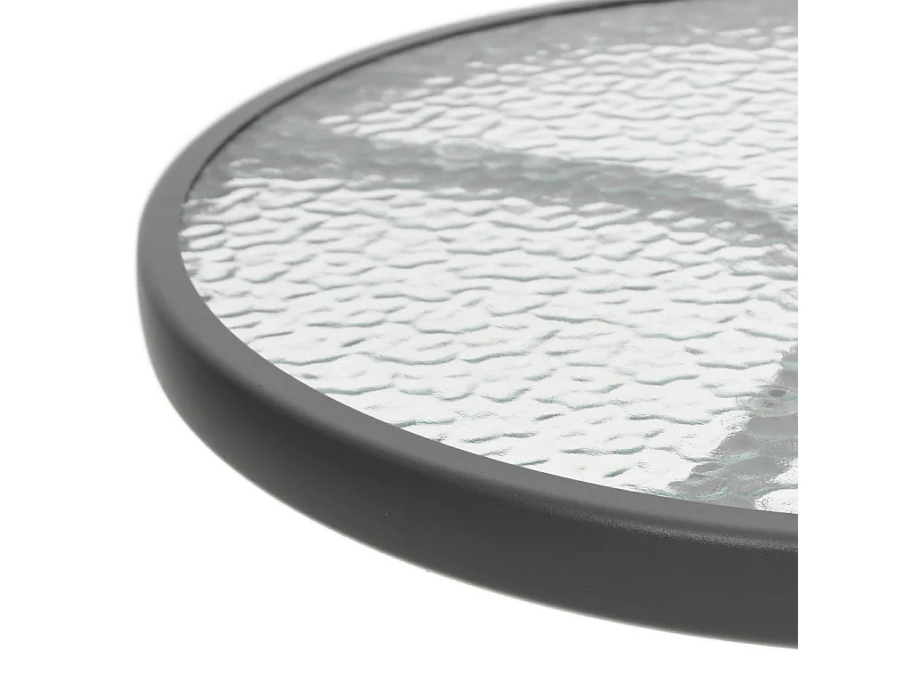 Tuintafel Ø50x71 cm staal antracietkleurig