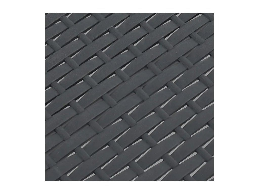 Tuintafel 58x58x41 cm PP rattan antracietkleurig