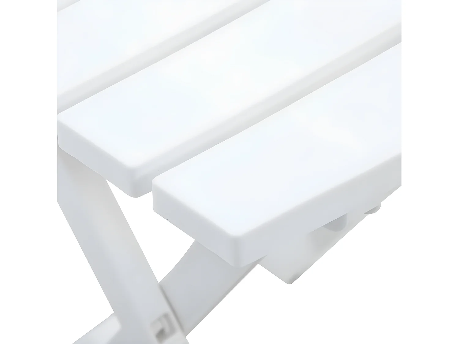 Table pliable de jardin 45,5x38,5x50 cm Blanc
