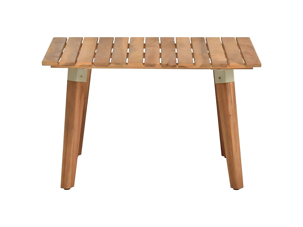 Table basse de jardin 60x60x36 cm Bois solide d'acacia