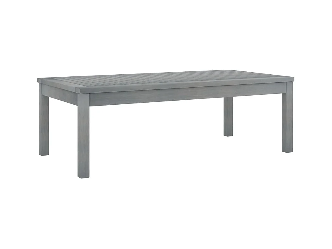 Salontafel 100x50x33 cm massief acaciahout grijs