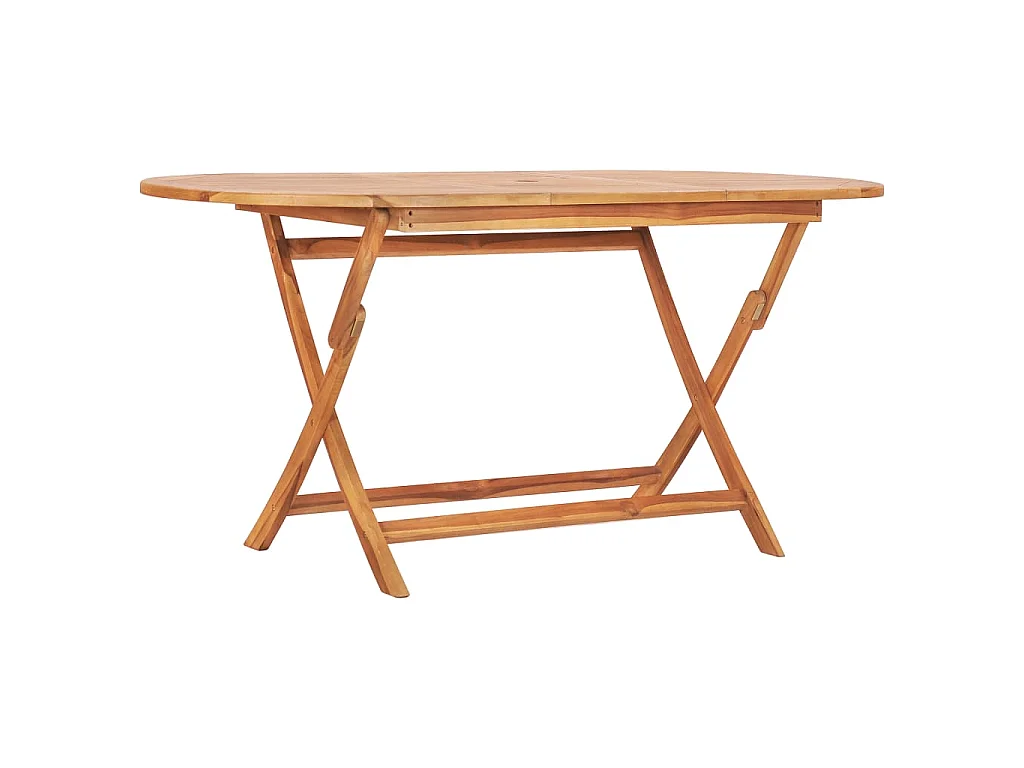 Table pliable de jardin 160x80x75 cm Bois de teck solide