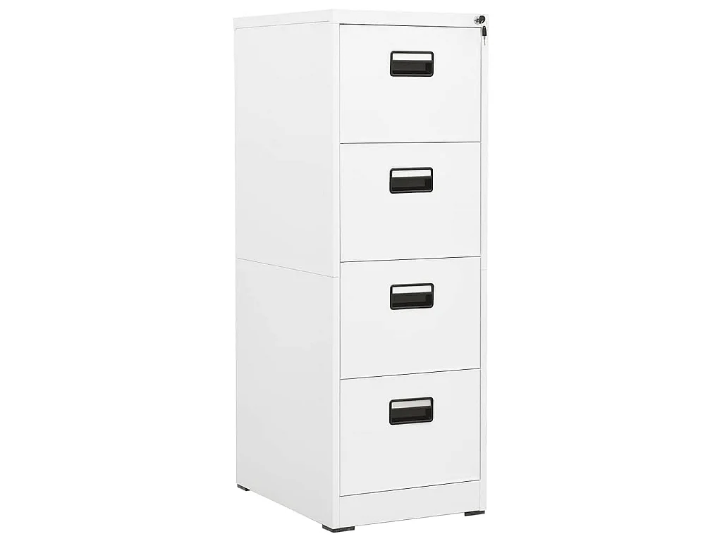 Armadio Classificatore Bianco 46x62x133 cm in Acciaio