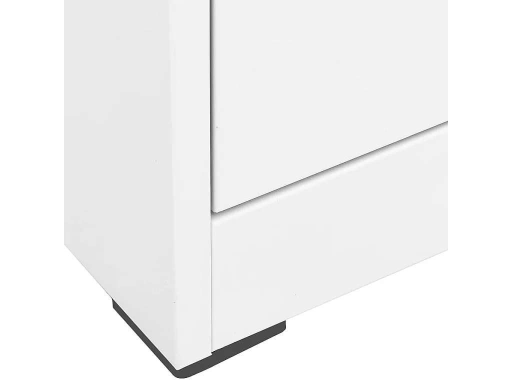Armadio Classificatore Bianco 46x62x133 cm in Acciaio