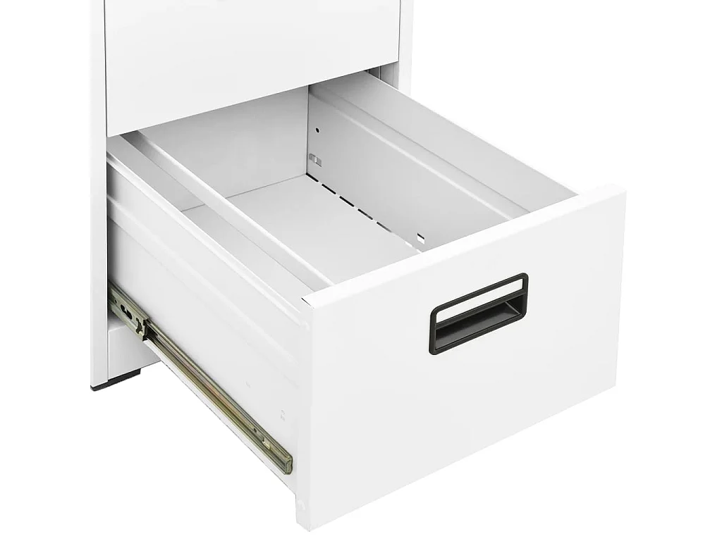 Armadio Classificatore Bianco 46x62x133 cm in Acciaio