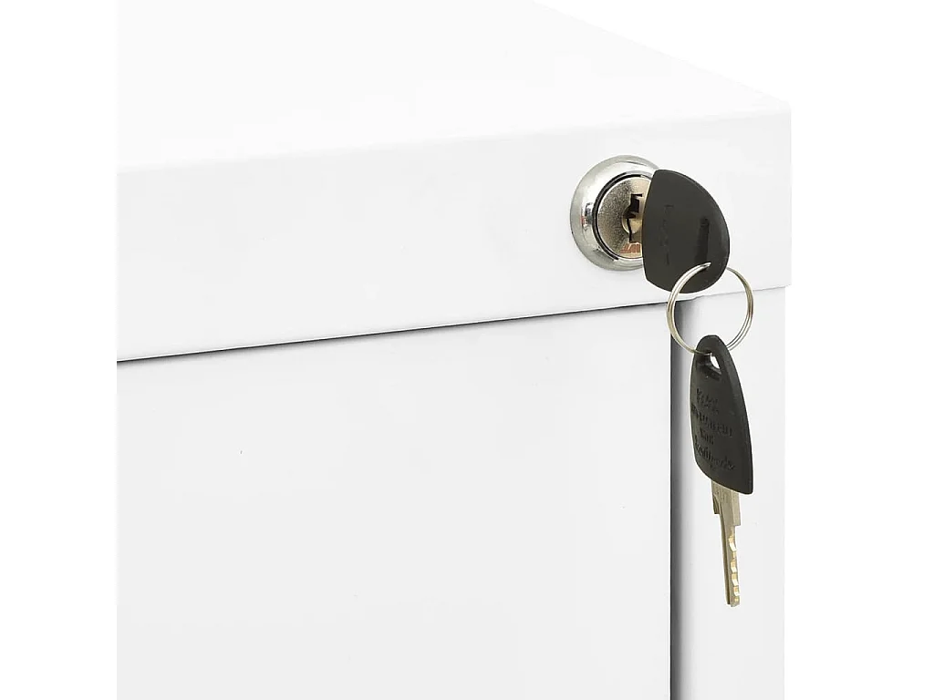 Armadio Classificatore Bianco 46x62x133 cm in Acciaio