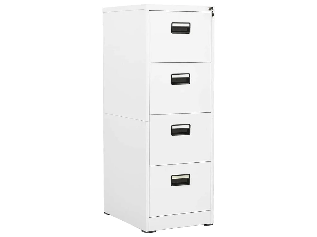 Classeur Blanc 46x62x133 cm Acier