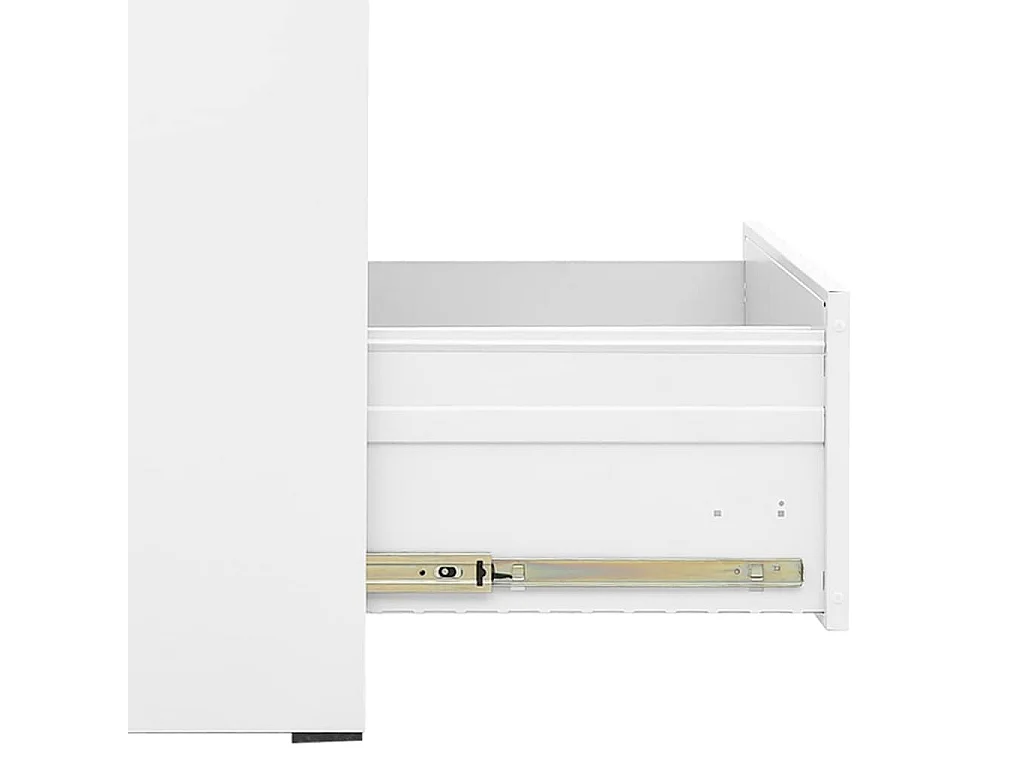Classeur Blanc 46x62x133 cm Acier