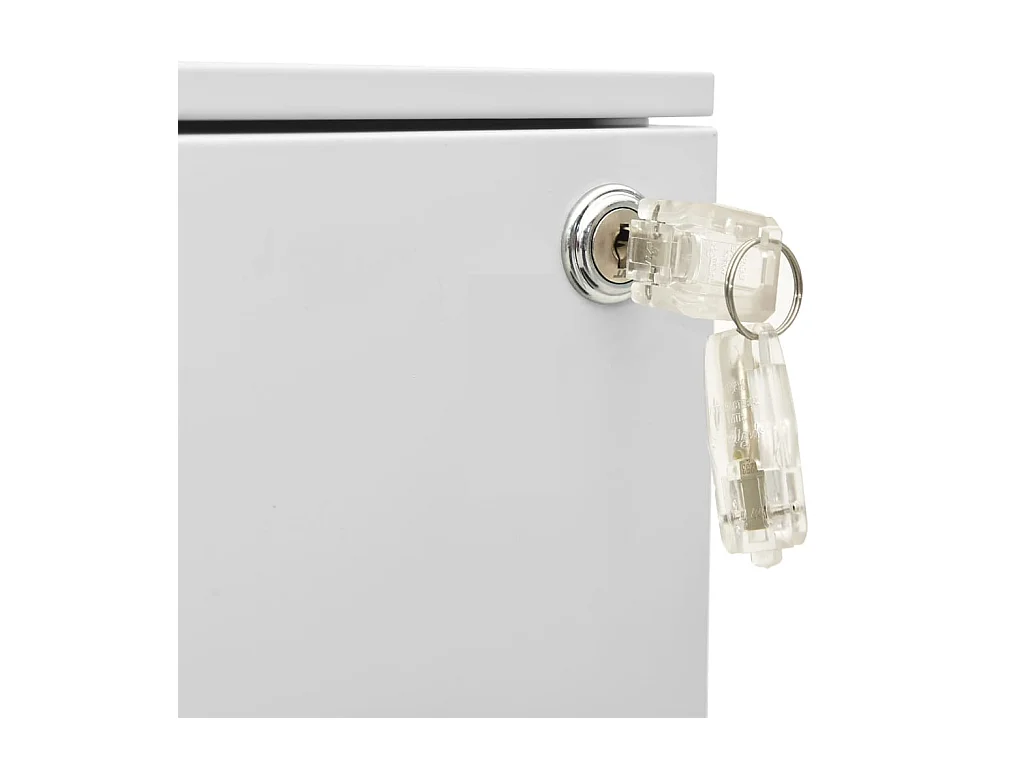 Classeur mobile Gris clair 39x45x67 cm Acier