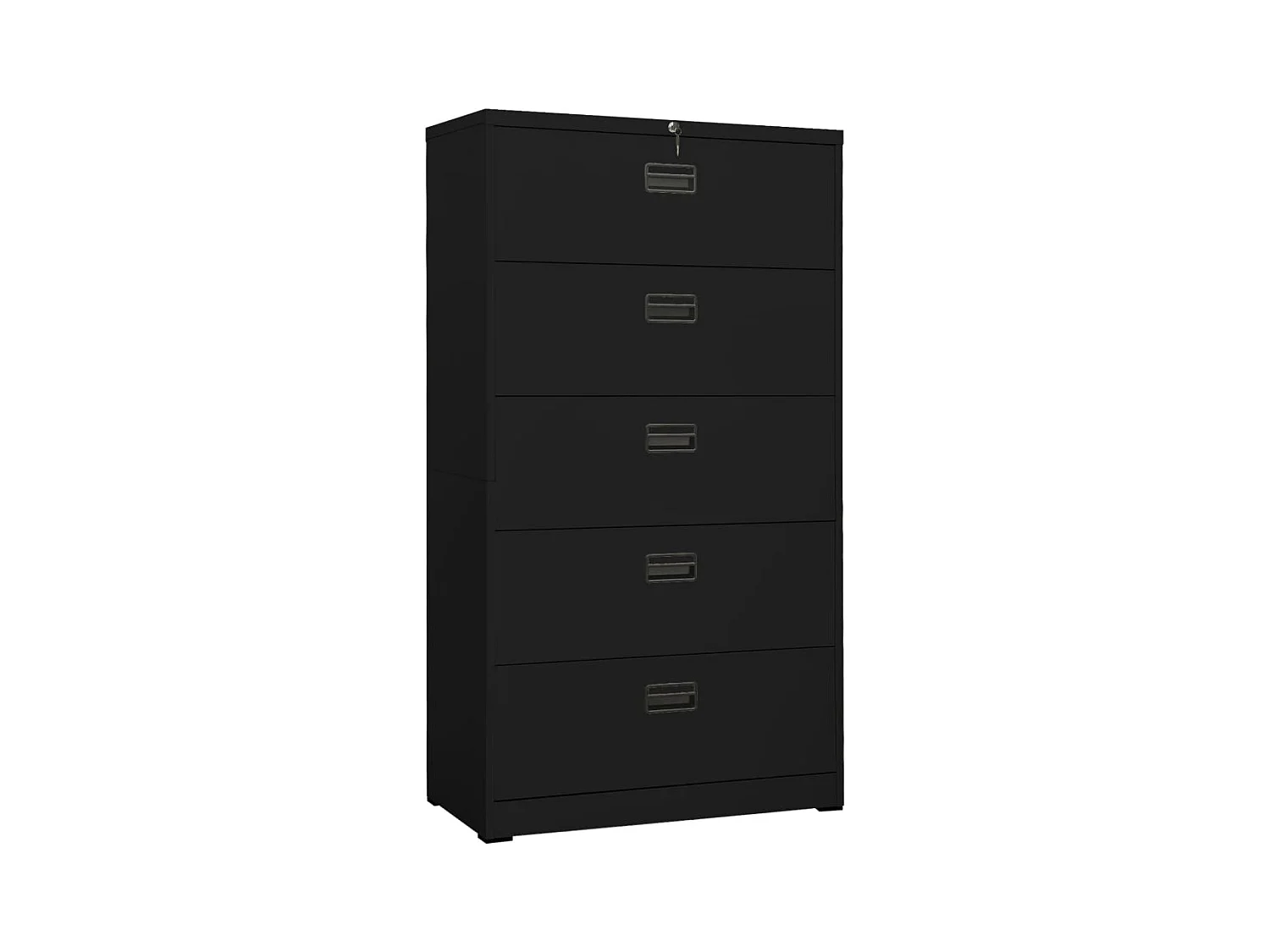 Classeur Noir 90x46x164 cm Acier