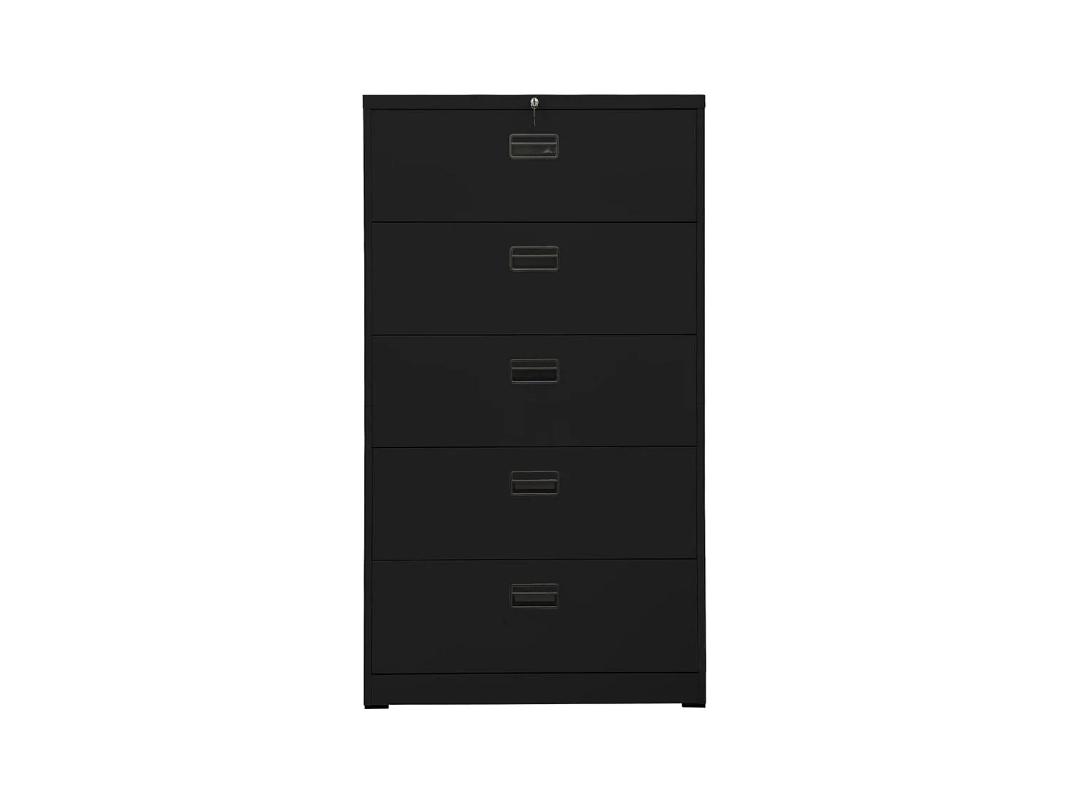 Classeur Noir 90x46x164 cm Acier