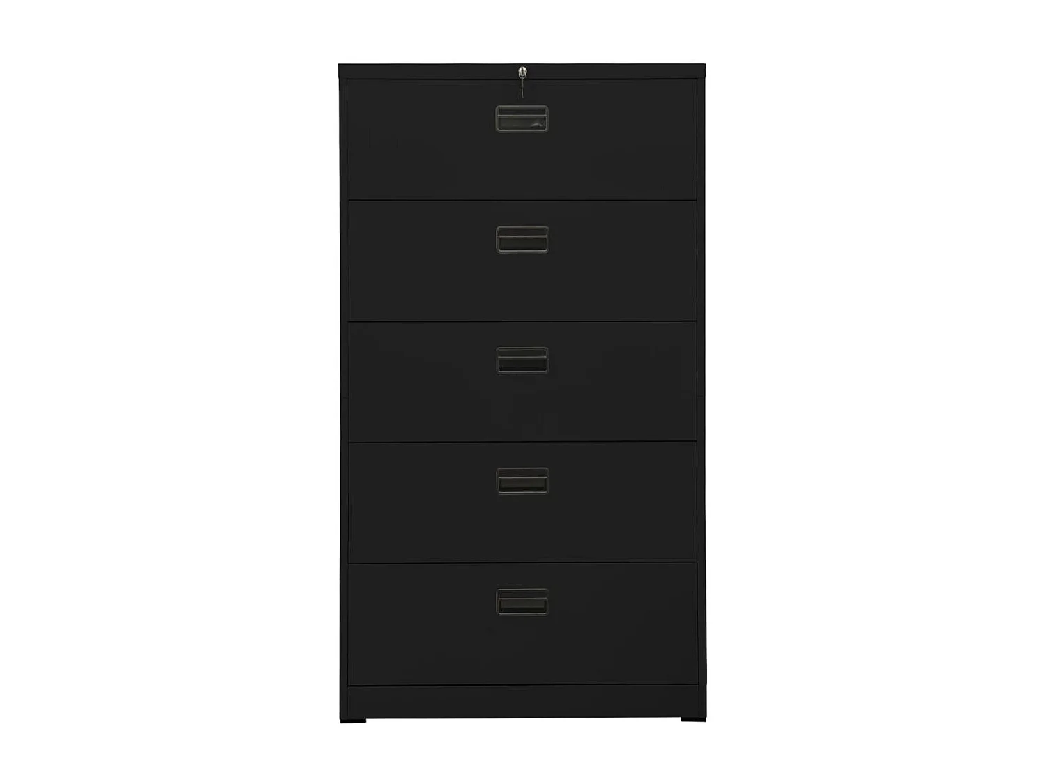 Classeur Noir 90x46x164 cm Acier