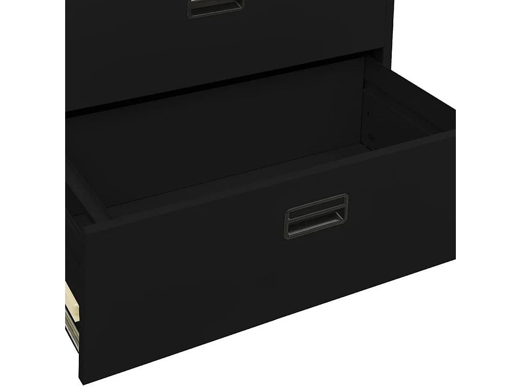 Classeur Noir 90x46x72,5 cm Acier