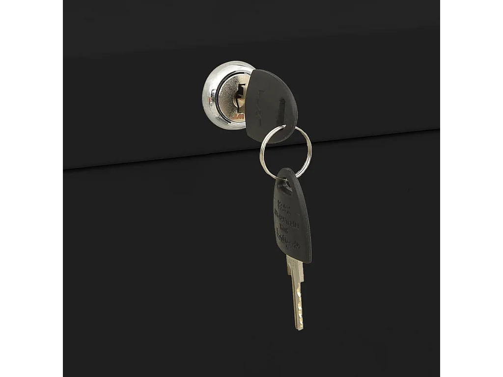 Classeur Noir 90x46x72,5 cm Acier