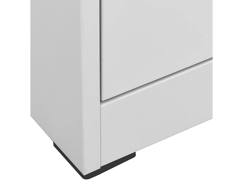 Archiefkast 90x46x164 cm staal lichtgrijs