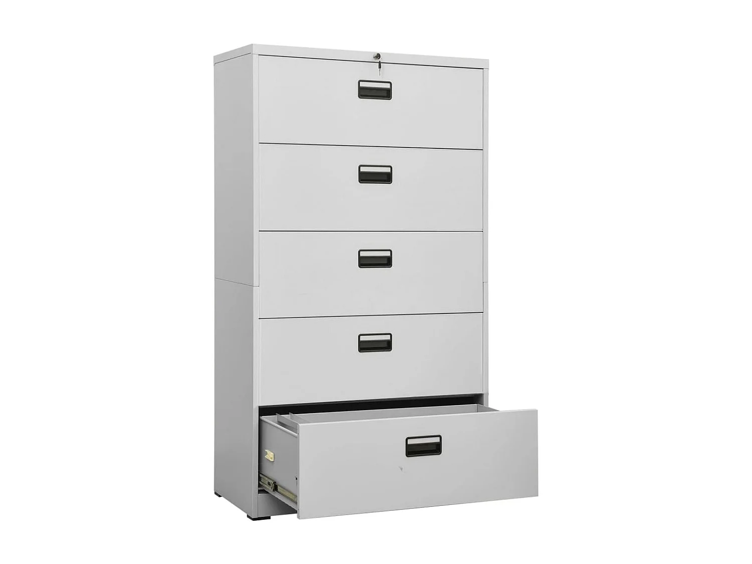 Classeur Gris clair 90x46x164 cm Acier