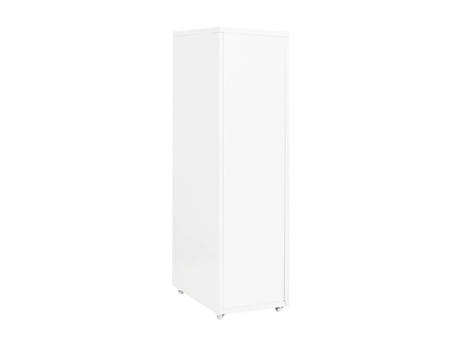 Classeur mobile Blanc 28x41x109 cm Métal