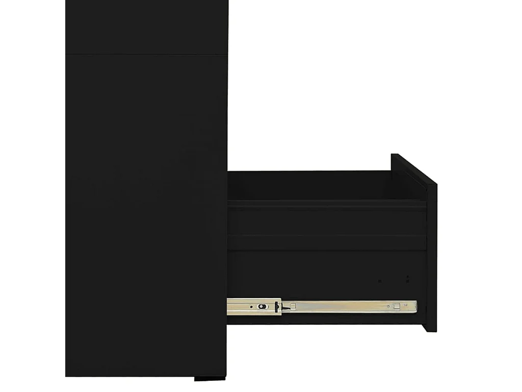 Schedario Nero 46x62x133 cm in Acciaio