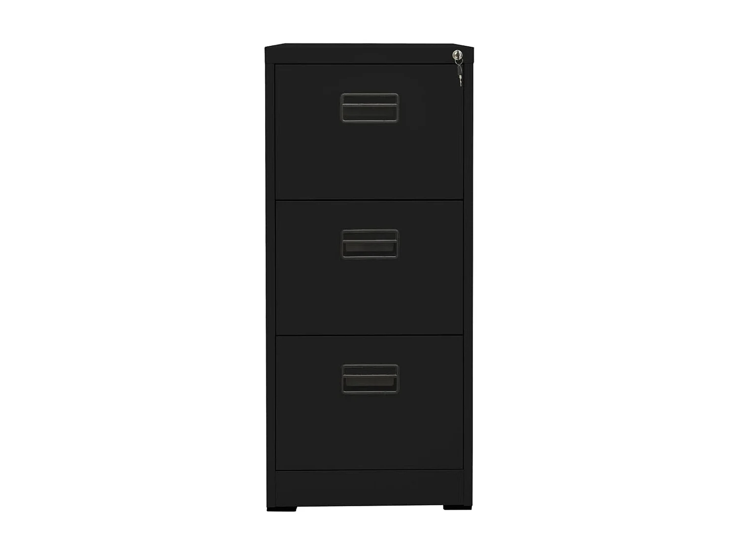 Aktenschrank Schwarz 46x62x102,5 cm Stahl