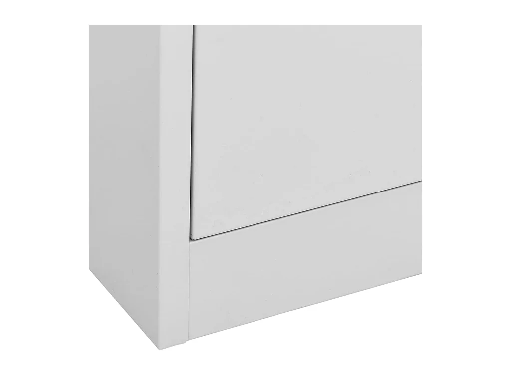 Arquivador 90x46x103 cm aço cinzento-claro