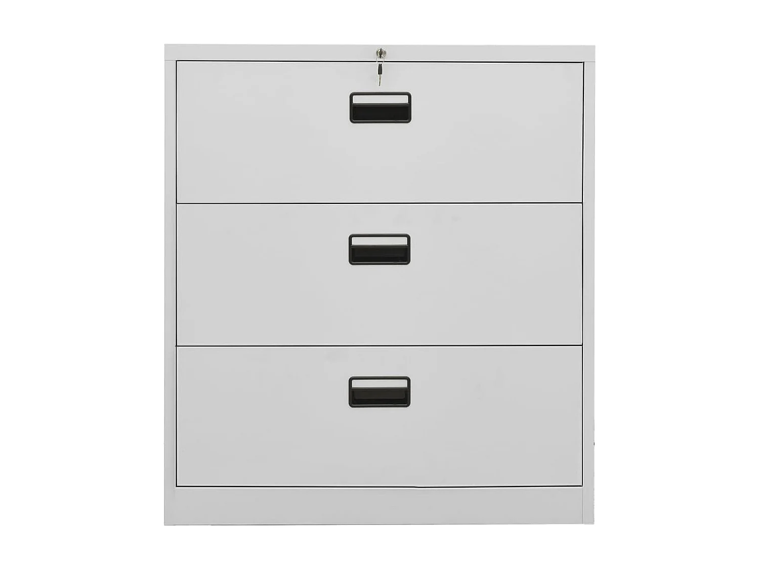 Aktenschrank Hellgrau 90x46x103 cm Stahl