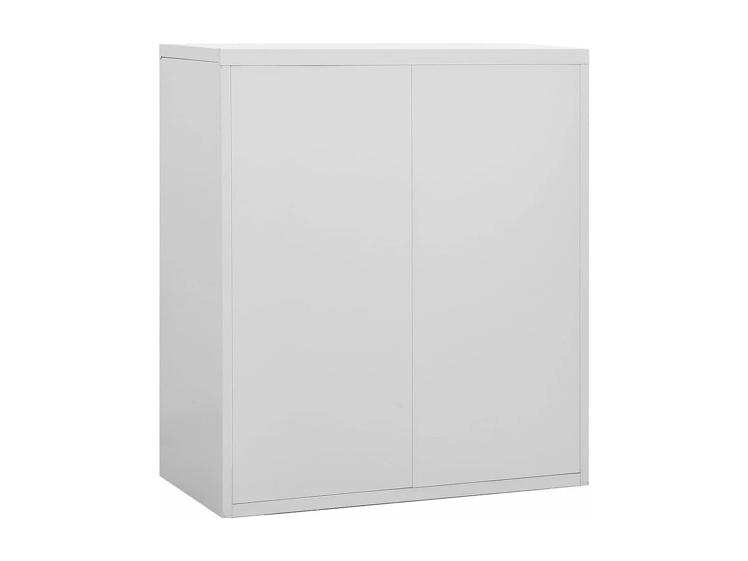 Aktenschrank Hellgrau 90x46x103 cm Stahl