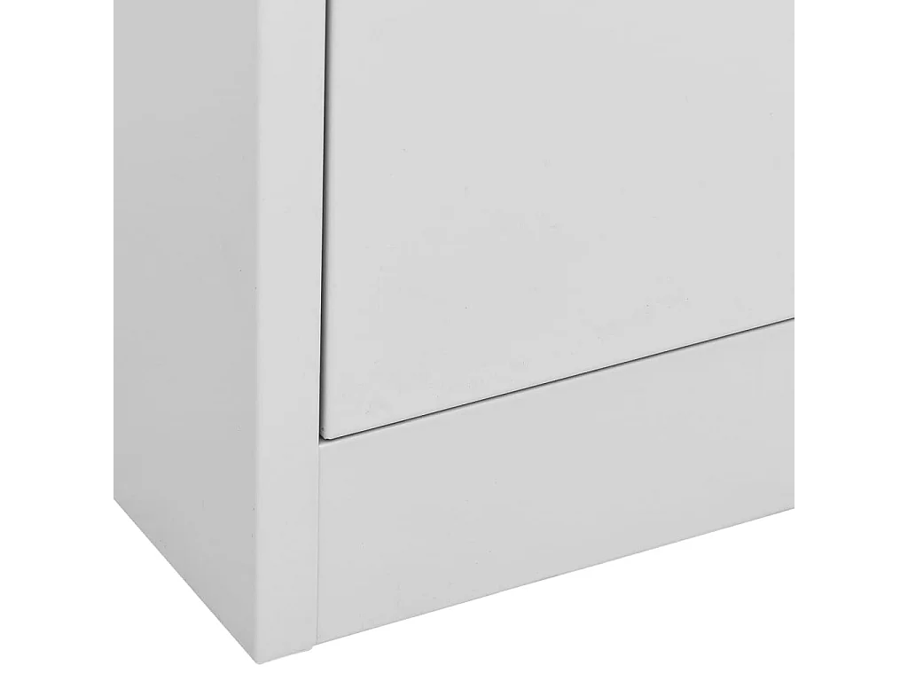 Aktenschrank Hellgrau 90x46x103 cm Stahl