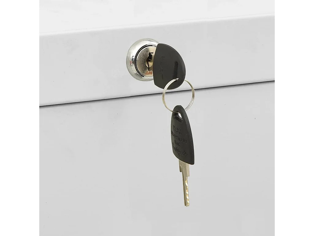 Aktenschrank Hellgrau 90x46x103 cm Stahl