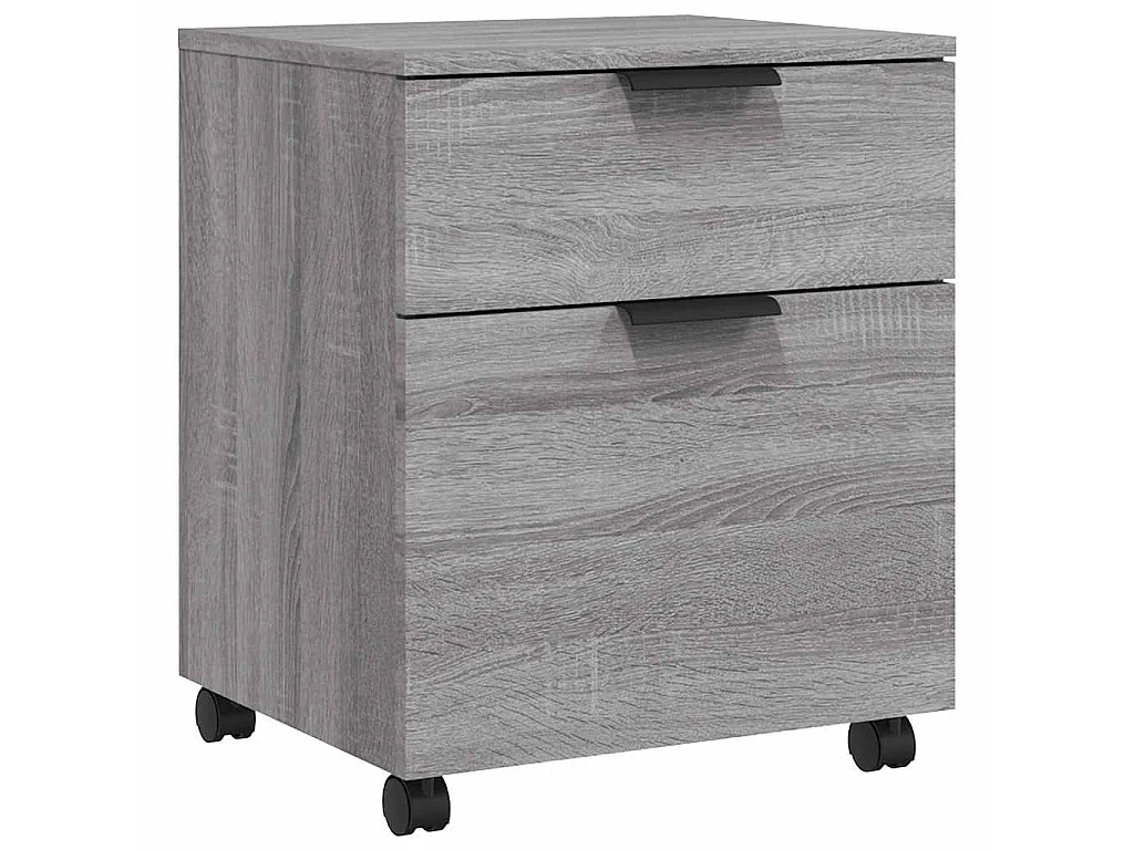 Classeur mobile avec roues Sonoma gris 45x38x54 cm Bois