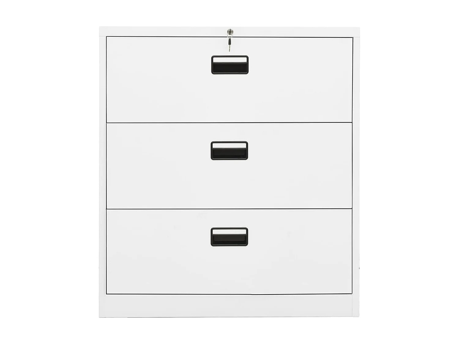 Archiefkast 90x46x103 cm staal wit