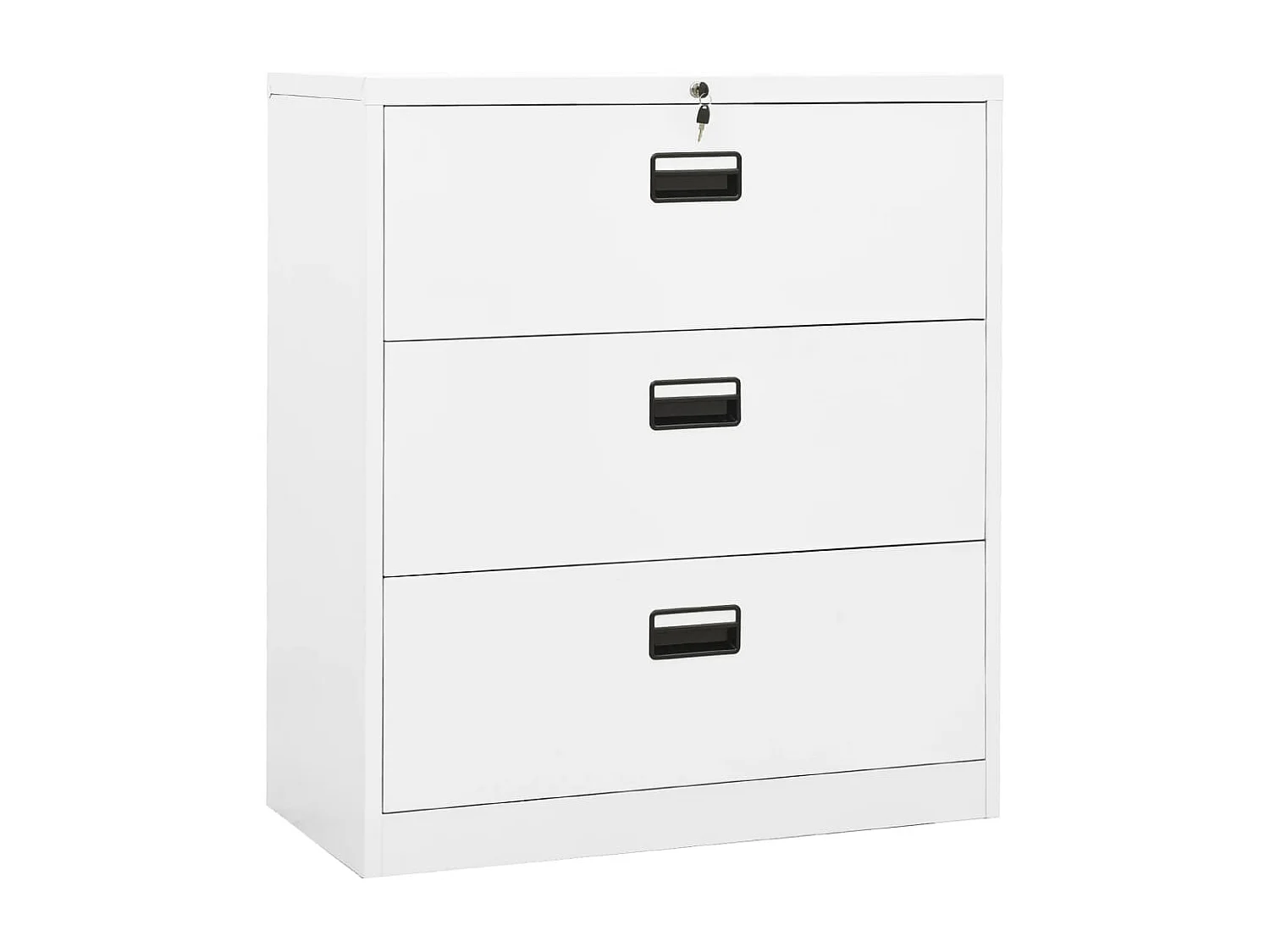 Armadio Classificatore Bianco 90x46x103 cm in Acciaio