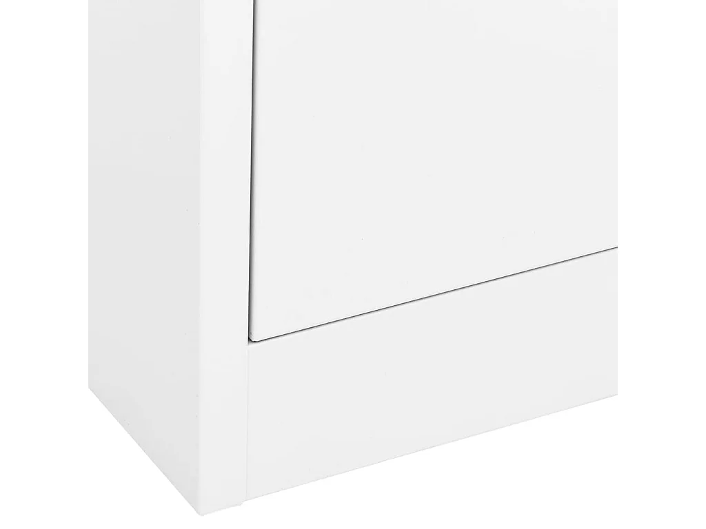 Armadio Classificatore Bianco 90x46x103 cm in Acciaio