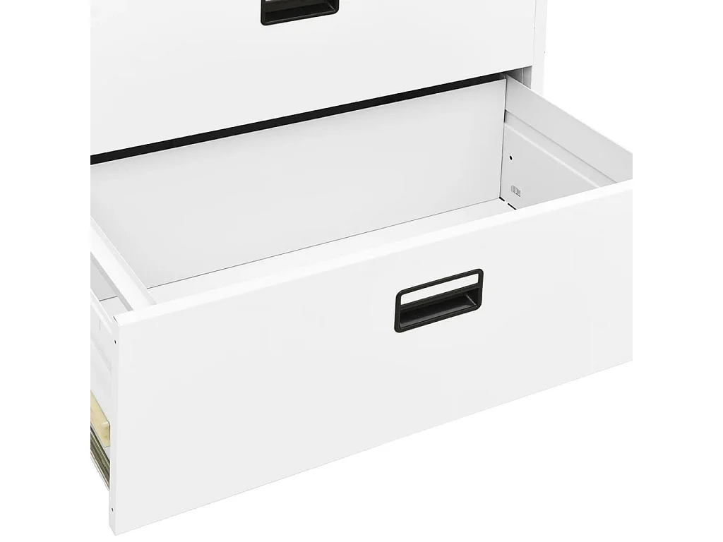 Armadio Classificatore Bianco 90x46x103 cm in Acciaio