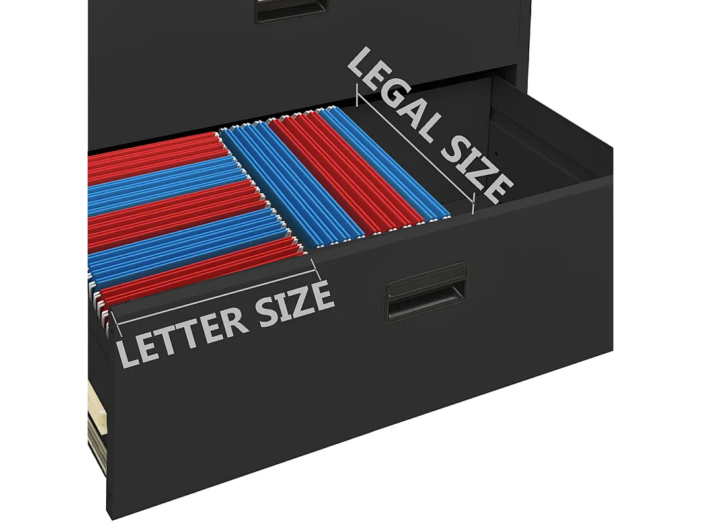 Armadio Classificatore Antracite 90x46x164 cm in Acciaio