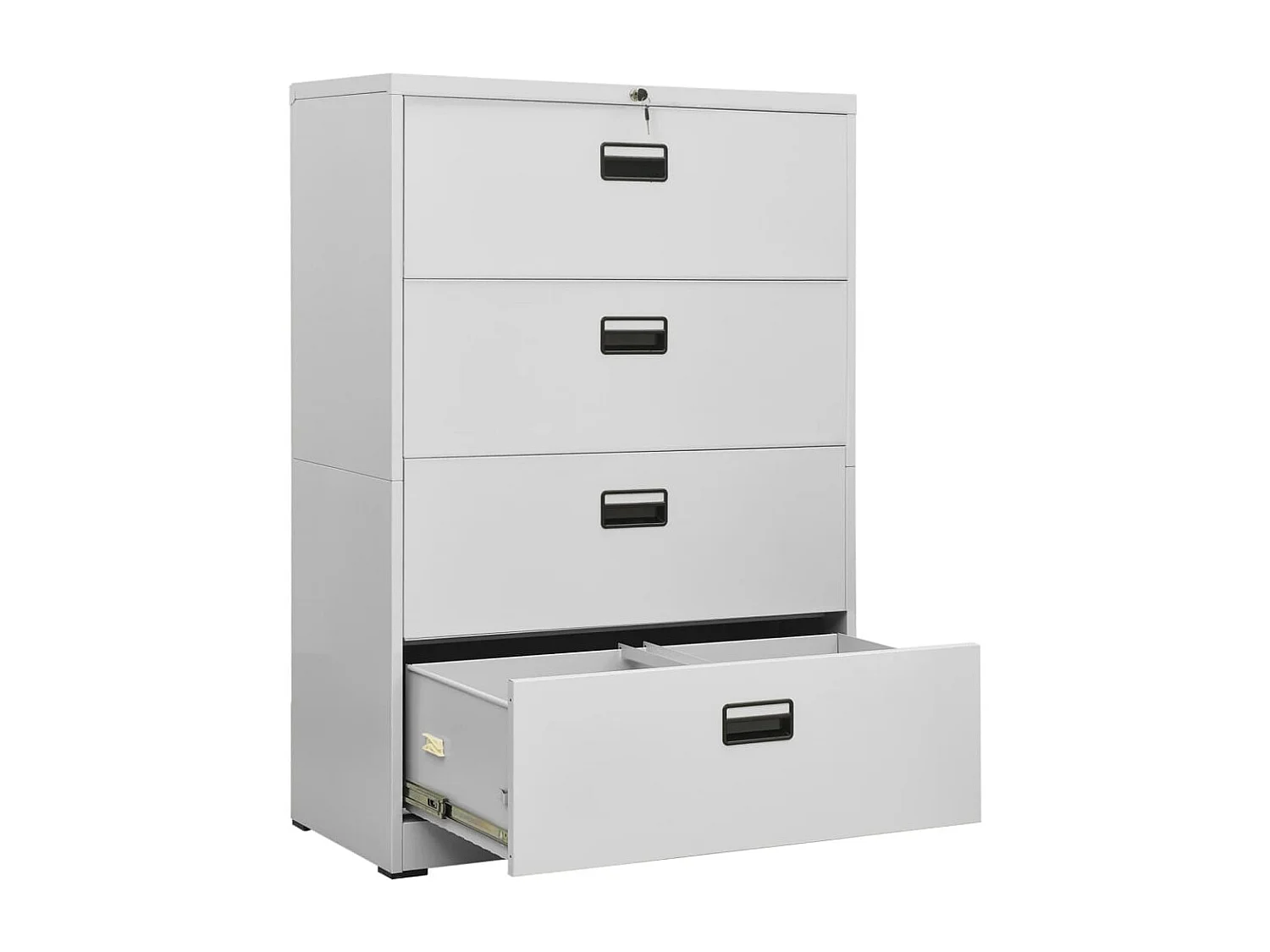 Arquivador 90x46x134 cm aço cinzento-claro