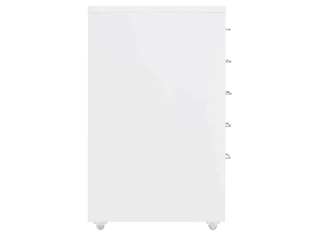 Arquivador móvel 28x41x69 cm metal branco