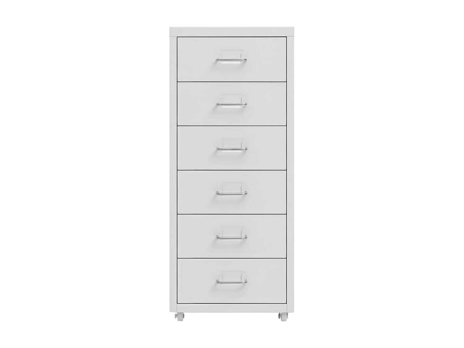 Classeur mobile Gris 28x41x69 cm Métal
